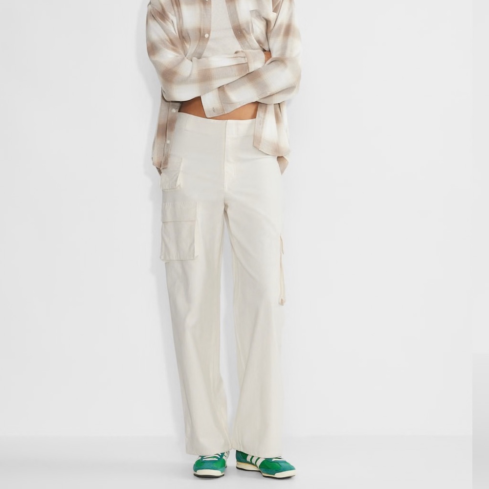 Babaton linen pull on cargo pants size 0
